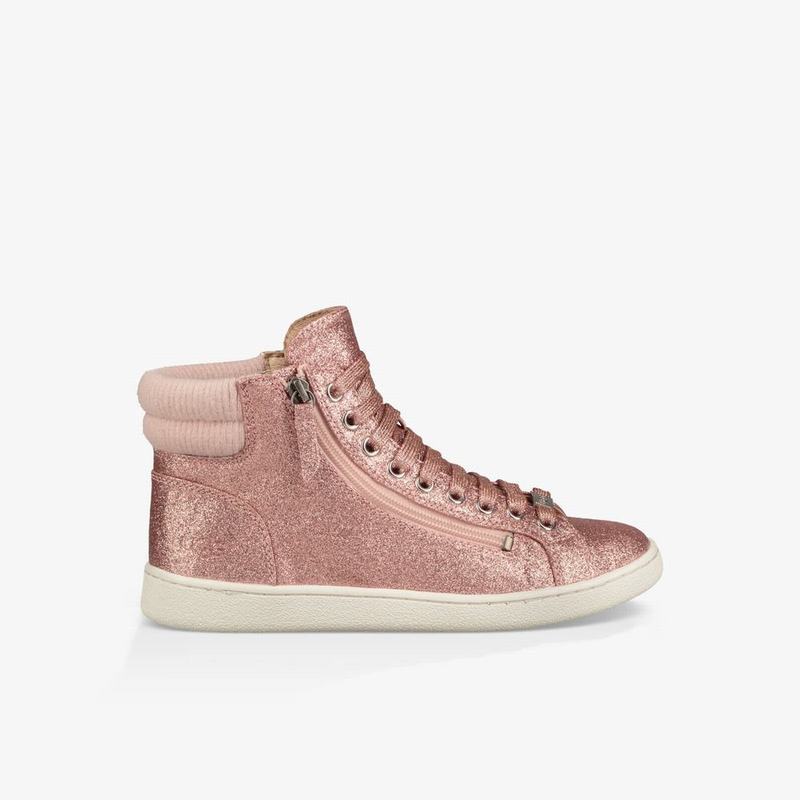 Basket UGG Olive Glitter Femme Rose Soldes 967GDPWT